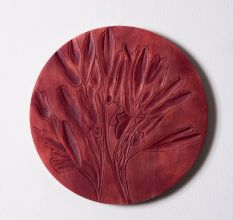 Crimson Petals Wall Plate